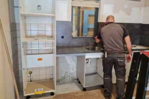 Situatie tijdens renovatie - Onderhoud Service Spectrum